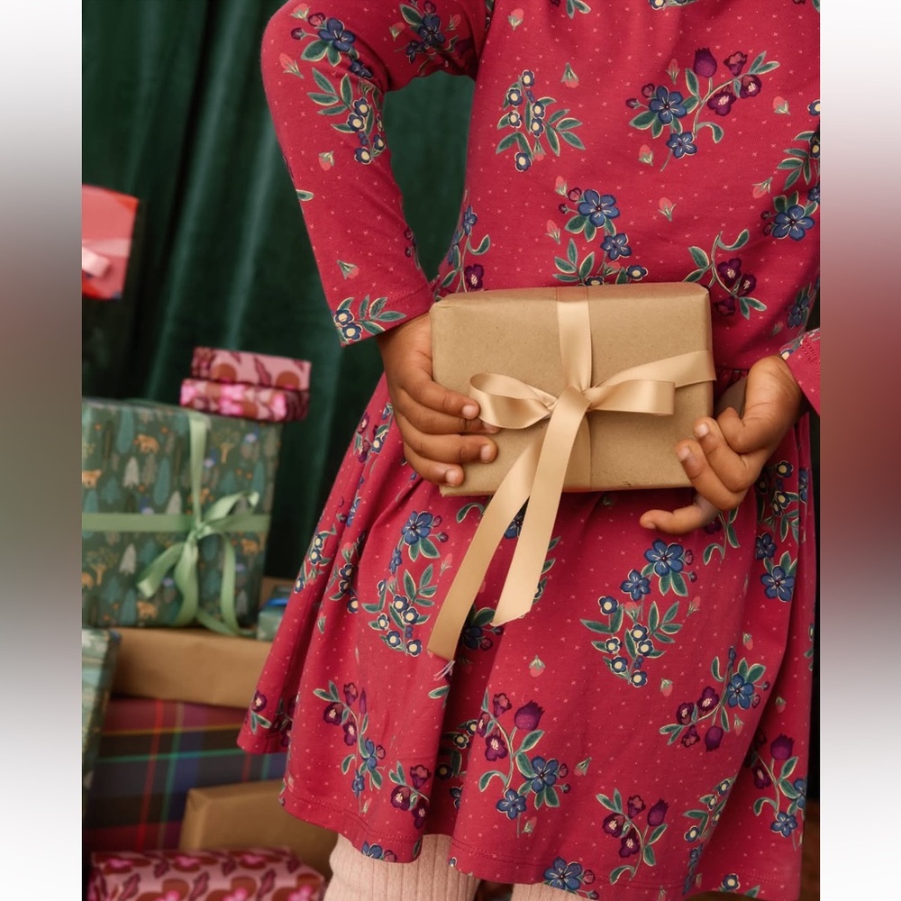 Tea Collection Wrap Neck Dress - Picture 3 of 11